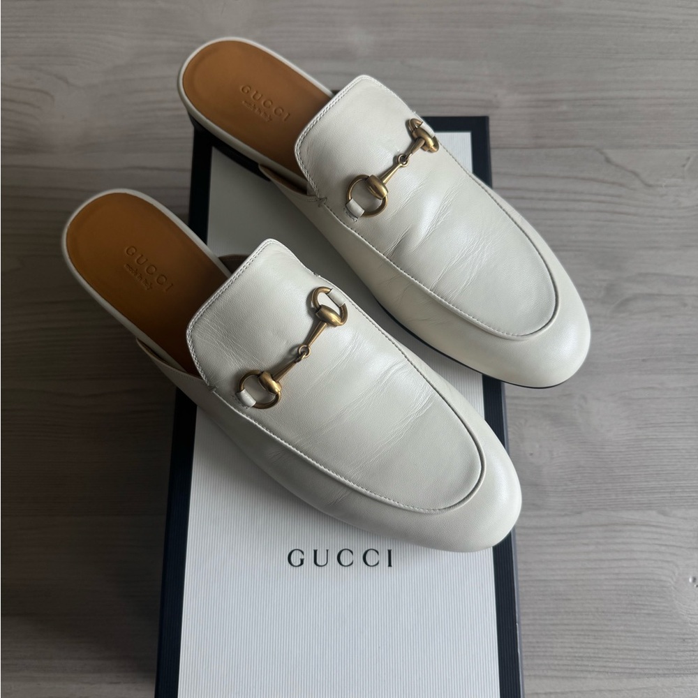 Gucci Princetown Leather Mules